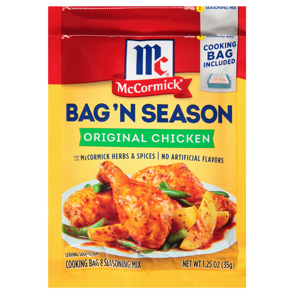 McCormick Cooking Bag & Seasoning Mix, Original Chicken