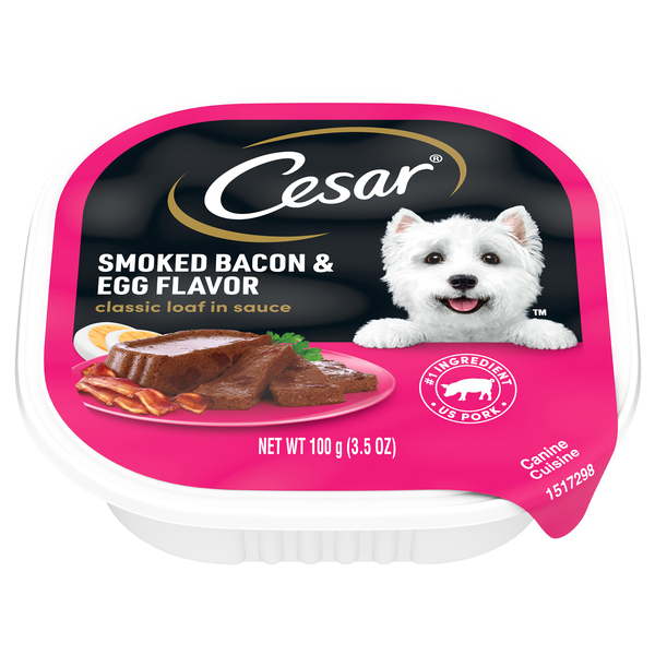 Cesar Canine Cuisine, Smoked Bacon & Egg Flavor