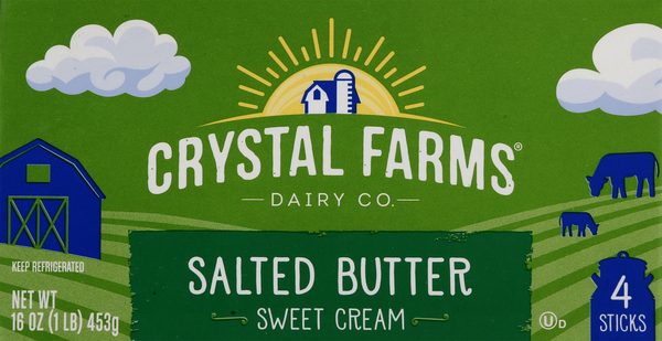 Crystal Farms Butter, Salted