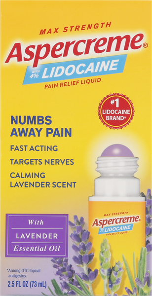 Aspercreme Pain Relieving Liquid, Max Strength, Lavender