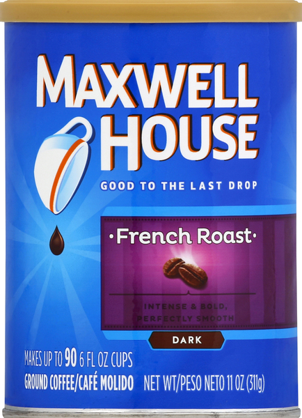 Maxwell House Coffee, Ground, Dark, French Roast