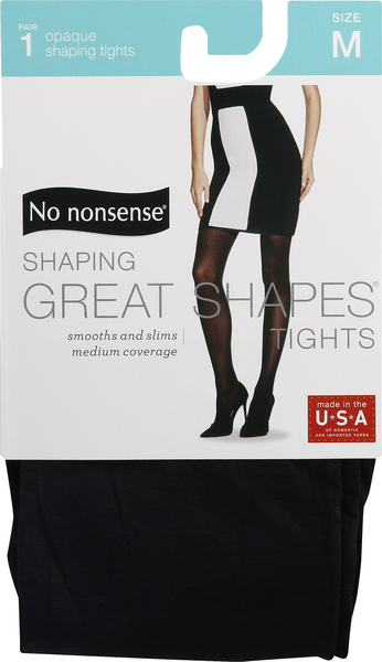 No nonsense Tights, Opaque Shaping, Size M, Black