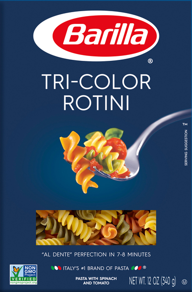 Barilla Rotini, Tri-Color