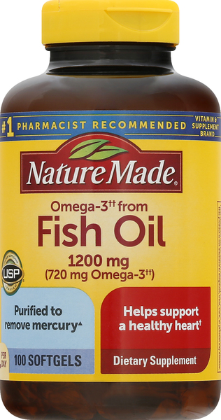 Nature Made Fish Oil, 1200 mg, Softgels