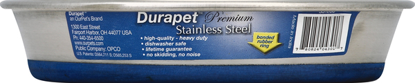 Durapet Bowl, Stainless Steel