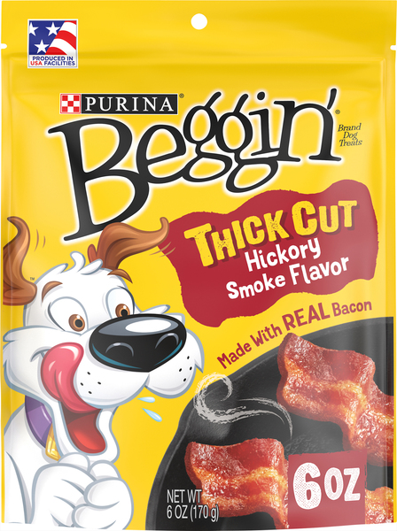Beggin' Strips Real Meat Dog Treats, Thick Cut Hickory Smoke Flavor