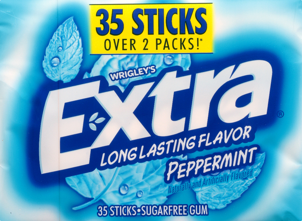 Extra Gum, Sugarfree, Peppermint