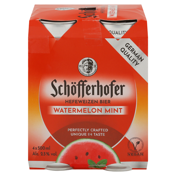 Schofferhofer Beer, Hefeweizen, Watermelon Mint