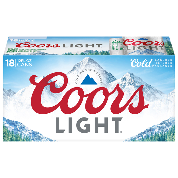 Coors Light Pale Lager Beer, Cans