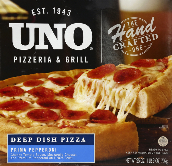 Uno Pizza, Deep Dish, Prima Pepperoni