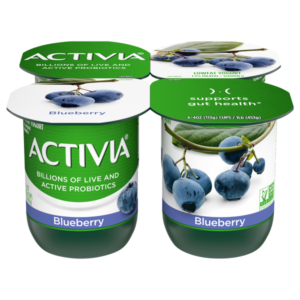 Activia Yogurt, Lowfat, Blueberry