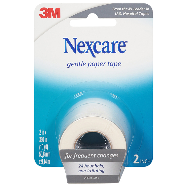 Nexcare Paper Tape, Gentle, 2 Inch