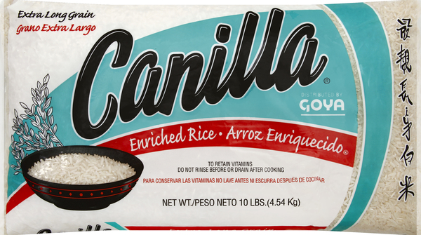 Canilla Rice, Enriched, Extra Long Grain
