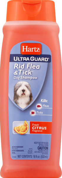 Hartz Dog Shampoo, Rid Flea & Tick, Fresh Citrus Fragrance
