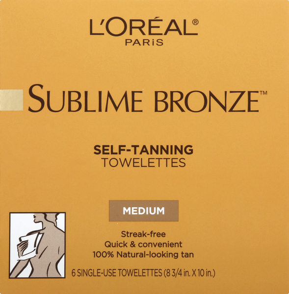 L'Oreal Towelettes, Self-Tanning, Medium