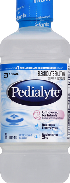 Pedialyte Electrolyte Solution, Unflavored, for Infants