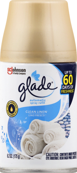Glade Spray Refill, Automatic, Clean Linen