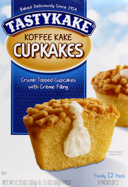 Tastykake Cupcakes, Koffee Kake, Family 12 Pack