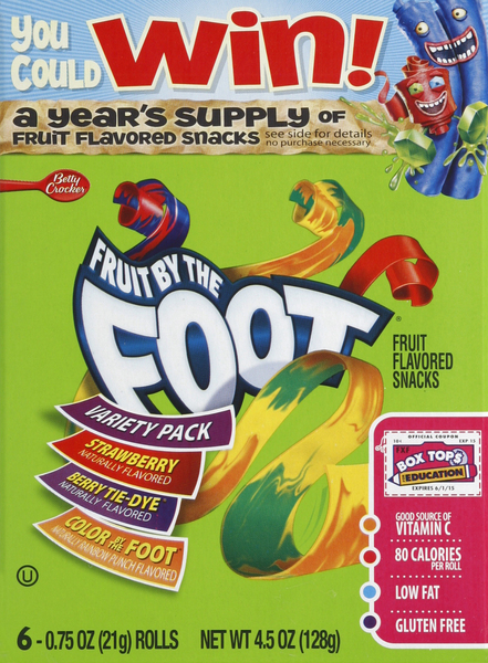 Fruit By The Foot Fruit Flavored Snacks, Variety Pack