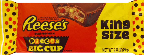 Reeses Peanut Butter Cups, Milk Chocolate, King Size