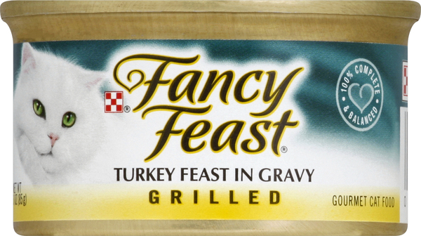 Fancy Feast Cat Food, Gourmet, Turkey Feast in Gravy, Grilled