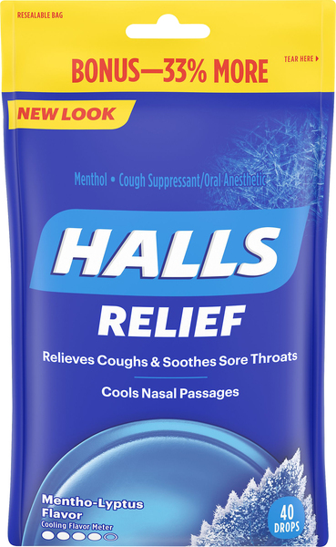 Halls Cough Suppressant/Oral Anesthetic, Mentho-Lyptus