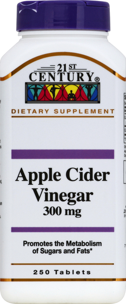 21st Century Apple Cider Vinegar, 300 mg, Tablets