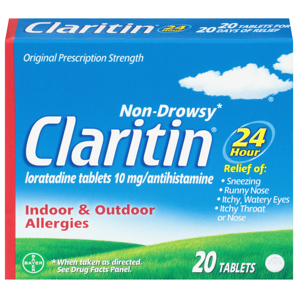 Claritin Allergy, Original Prescription Strength, 10 mg, Tablets