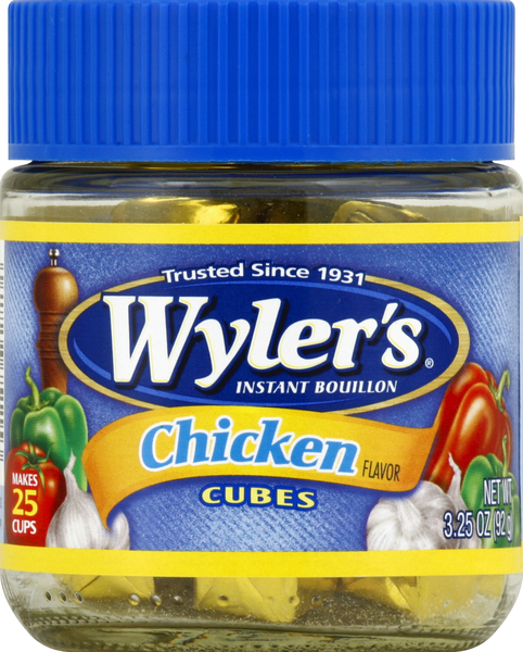Wyler's Bouillon, Instant, Chicken Flavor, Cubes