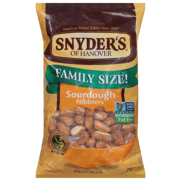 Snyder's of Hanover Pretzels, Sourdough, Nibblers, Family Size