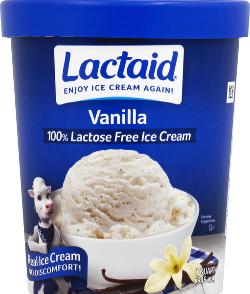 Lactaid Ice Cream, 100% Lactose Free, Vanilla