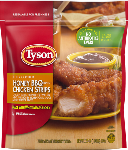 Tyson Chicken Strips, Honey BBQ Flavored