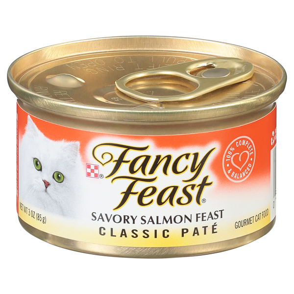 Fancy Feast Cat Food, Gourmet, Classic, Savory Salmon Feast