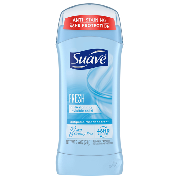 Suave Antiperspirant Deodorant, Anti-Staining, Fresh, Invisible Solid