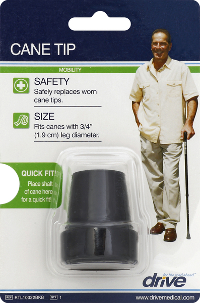 Drive Cane Tip, 3/4 Inch