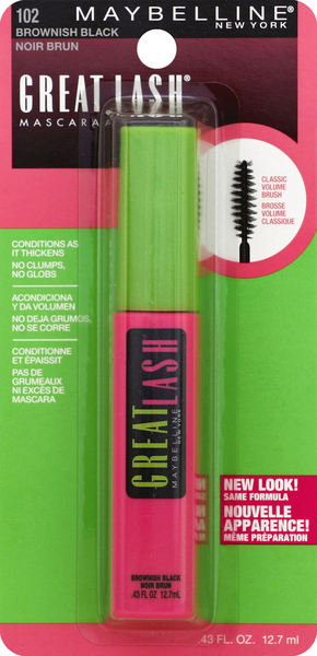 maybelline Mascara, Brownish Black 102