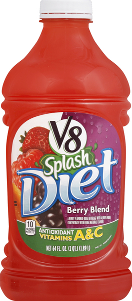 V8 Juice Beverage, Diet, Berry Blend