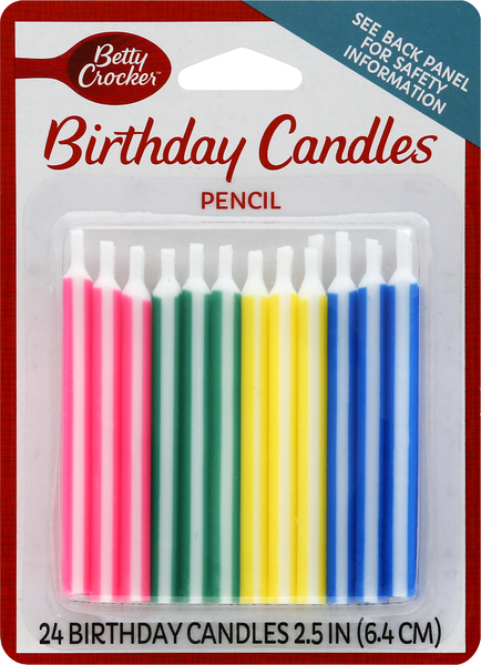 Cake Mate Candles, Birthday, Pencil, 2.5 Inch