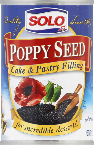 Solo Cake & Pastry Filling, Poppy Seed