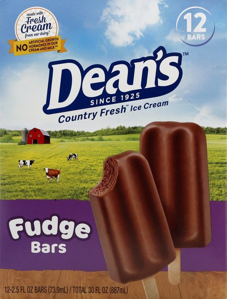 Deans Ice Cream Bars, Fudge