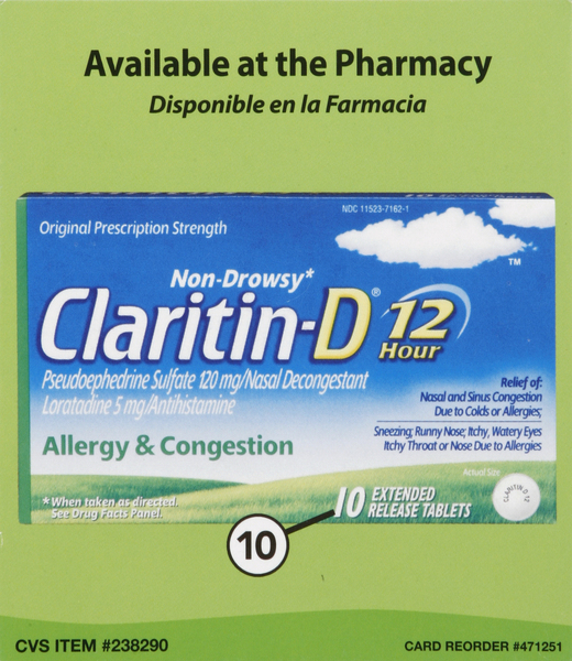 Claritin Allergy & Congestion, Claritin-D, Non-Drowsy