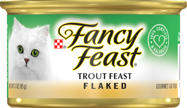Fancy Feast Cat Food, Flaked, Trout Feast, Gourmet