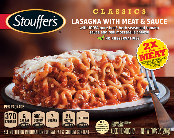 STOUFFERS Lasagna with Meat & Sauce