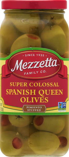 Mezzetta Olives, Spanish Queen, Super Colossal, Pimento Stuffed