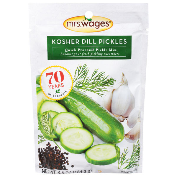 Mrs. Wages Pickle Mix, Quick Process, Kosher Dill Pickles