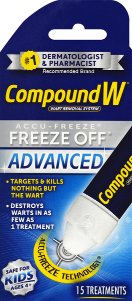 CompoundW Freeze Off, Accu-Freeze, Advanced