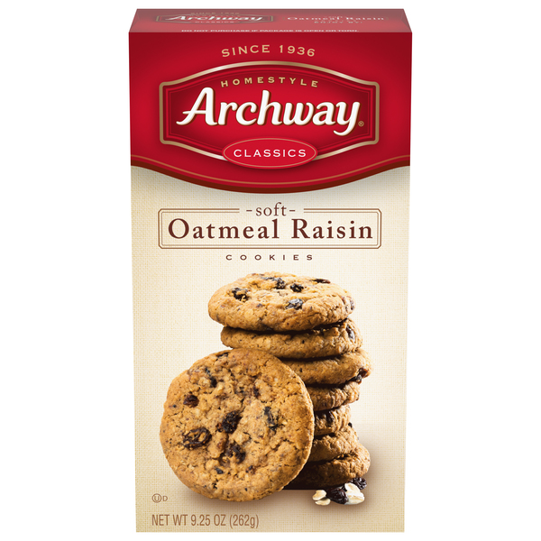 Archway Cookies, Soft, Oatmeal Raisin