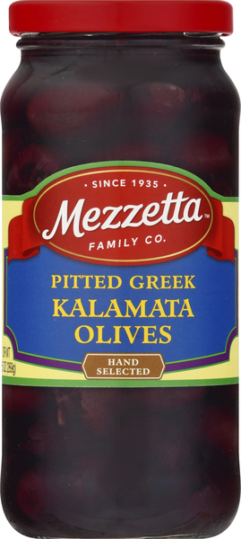 Mezzetta Olives, Kalamata, Greek, Pitted