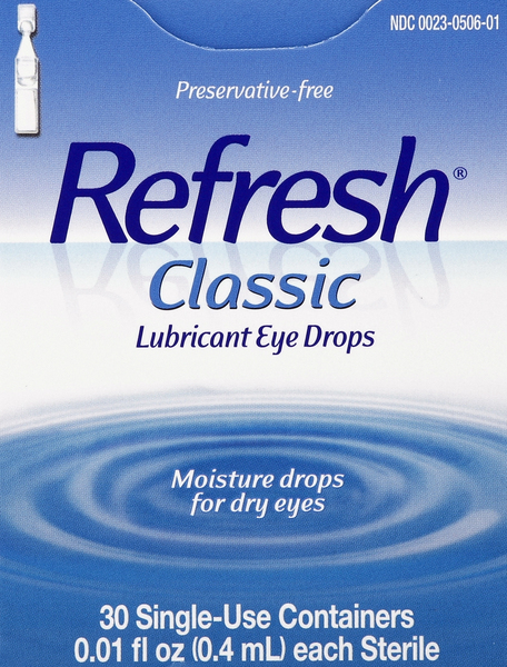 Refresh Eye Drops, Lubricant, Classic, Single-Use Containers