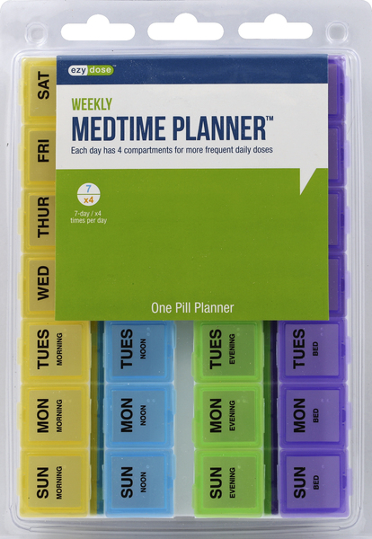 Ezy Dose Medtime Planner, Weekly